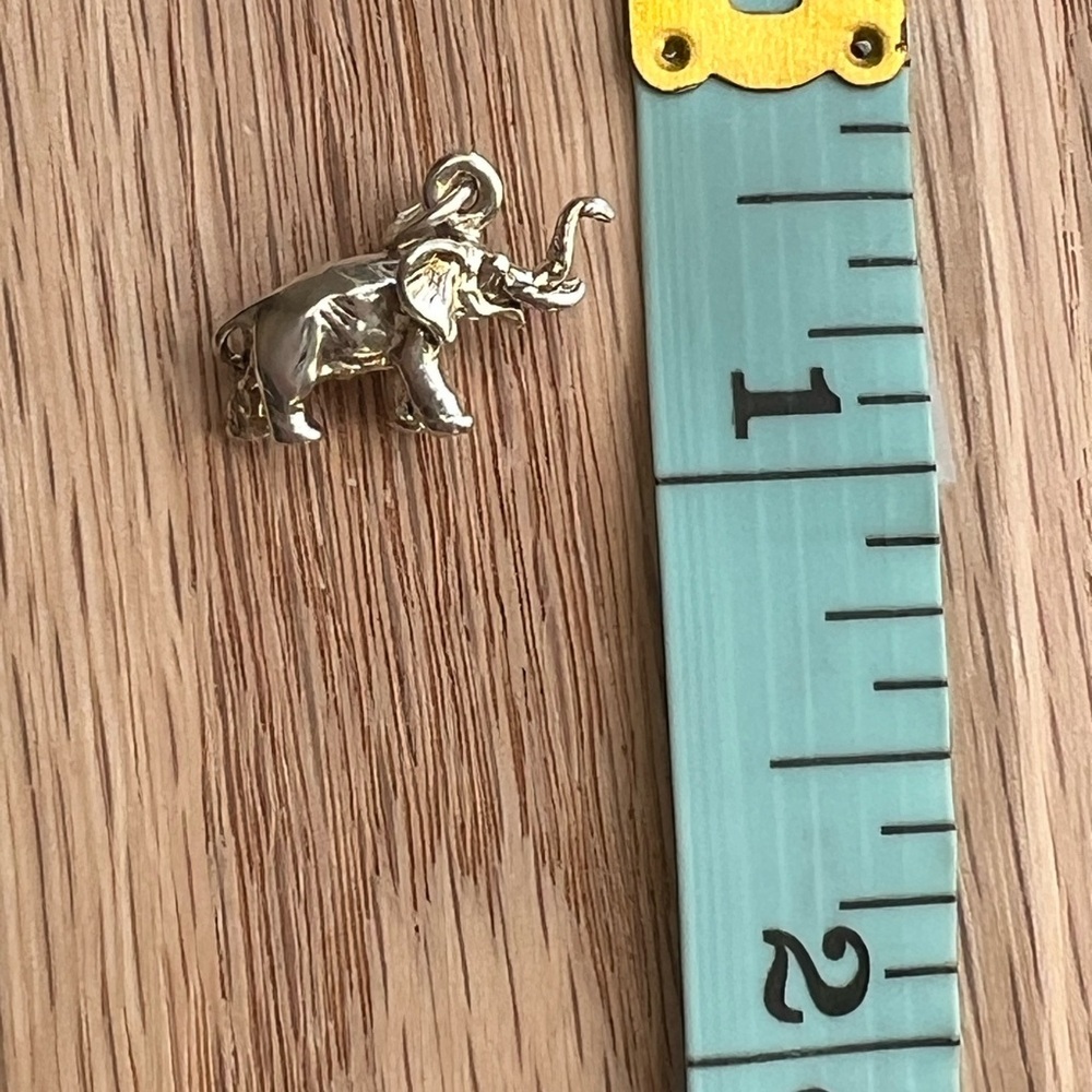 Elephant Charm Pendant – Vintage NOS Sterling Silver 925 - Picture 6 of 7